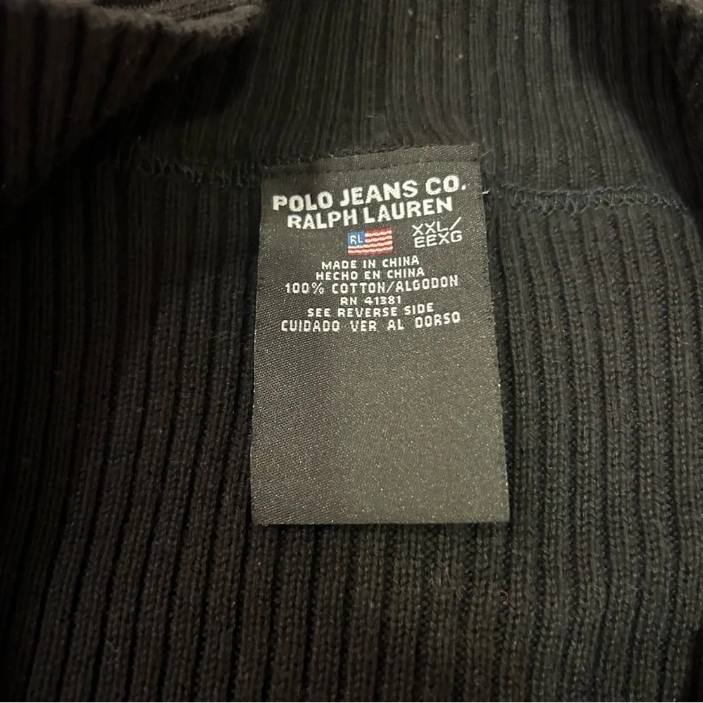 POLO Ralph Lauren Quarter Zip Sweater Dark Academia Size XXL